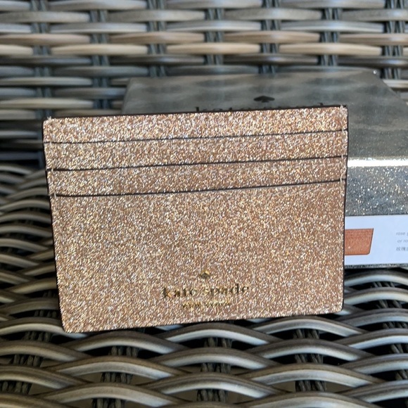 Kate Spade Shimmy Glitter Boxed Small Card Holder - Picture 14 of 16